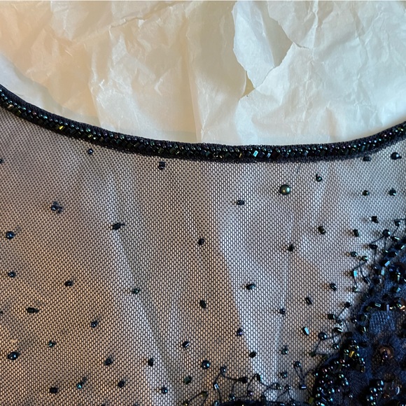 Mother of the Bride blue sequin gown. Only worn twice in the last 24 years. - Picture 14 of 15